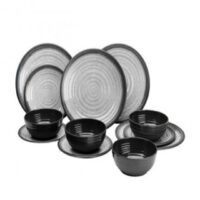Conj Louça 16 peças Granite Grey Melamina