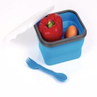 Caixa Silicone Dobrável c/ Talheres