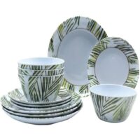 Conjunto louça 12 peças Tropical melamina