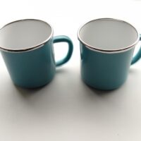 Conjunto 2 canecas Aço Esmaltado