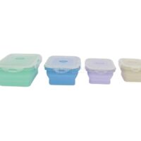 Conjunto 4 cxs retrateis hermeticas