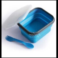 Caixa silicone dobravel c/talher