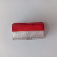 VIDRO P/ FAROLIM BRANCO/VERMELHO