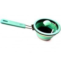 Panela dobrável c/ pega silicone 20cm