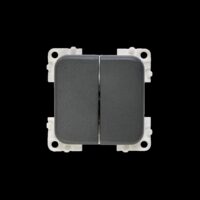Interruptor Duplo Cinza CBE