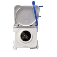 Tomada 12V C/ Tampa Branca CBE