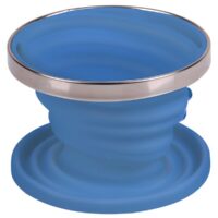 Filtro de café em silicone, dobrável, Ø11cm, azul claro