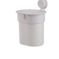 Lixeira com ventosa branca até 3 KG