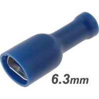 Terminal Faston Fêmea comp. Isolado azul (1.5 - 2.5 m2) 6.3 mm