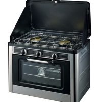 Fogão a Gás e Forno Portátil Combinado